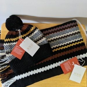 NWT MISSONI FOR TARGET ZIG ZAG SCARF & HAT SET